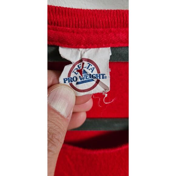 Ive Been Bad Christmas Tee Red Santa Hat Size L Holiday Party Shirt - Picture 5 of 5